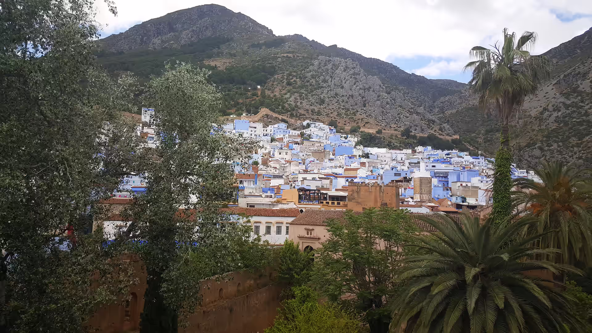 Panorámica de Chefchaouen, la ciudad azul de las montañas del Rif